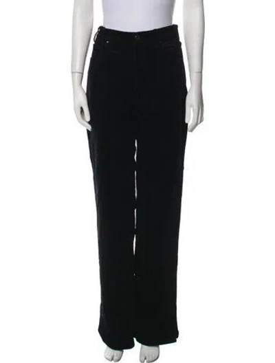 Pre-owned Anine Bing Wide Leg Pants In Black