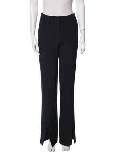 Pre-owned Anine Bing Wide Leg Pants In Black