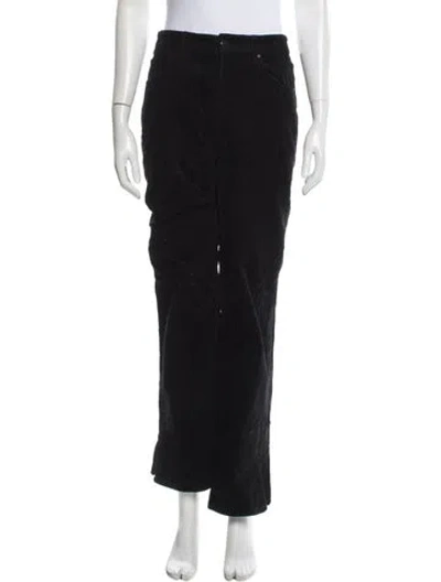 Pre-owned Anine Bing Wide Leg Pants In Black