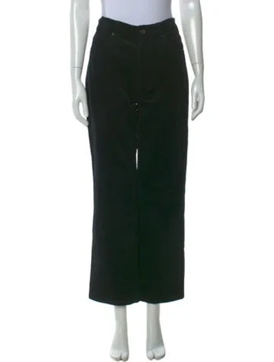 Pre-owned Anine Bing Wide Leg Pants In Black