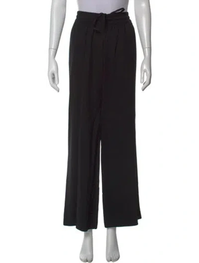 Pre-owned Anine Bing Wide Leg Pants In Black