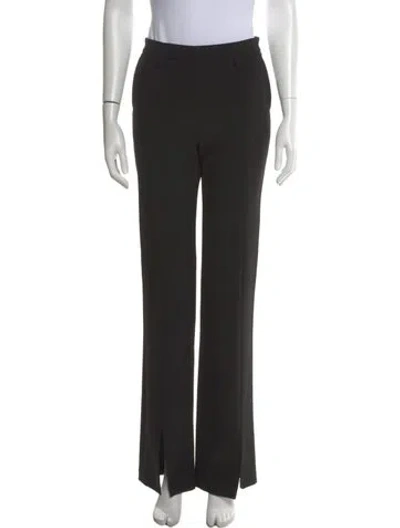 Pre-owned Anine Bing Wide Leg Pants In Black