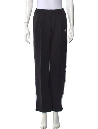 Pre-owned Anine Bing Wide Leg Pants In Black