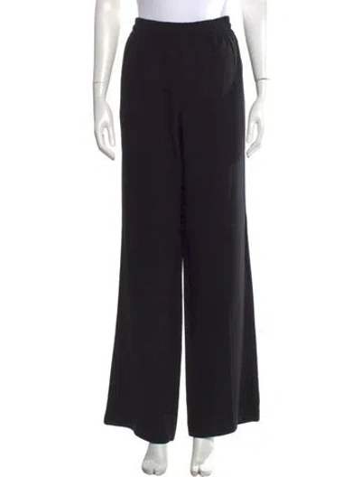 Pre-owned Anine Bing Wide Leg Pants In Black