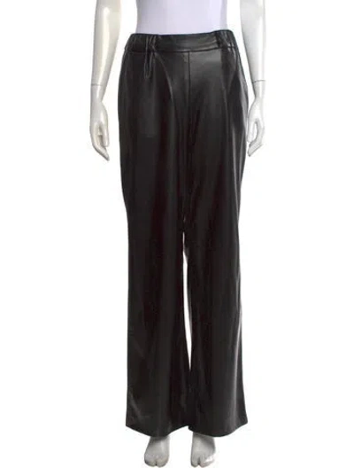 Pre-owned Anine Bing Wide Leg Pants In Black