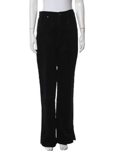 Pre-owned Anine Bing Wide Leg Pants In Black