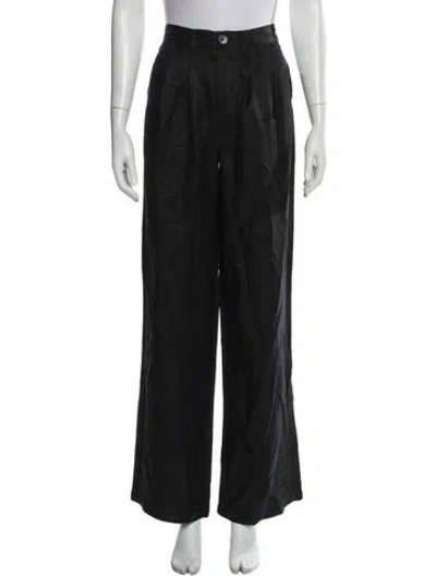 Pre-owned Anine Bing Wide Leg Pants In Blue