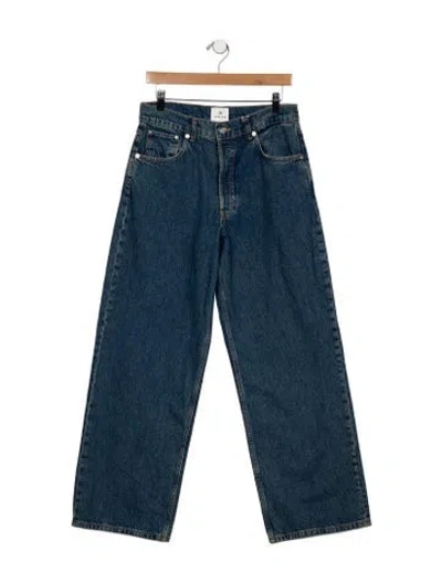 Pre-owned Anine Bing Wide Leg Pants In Blue