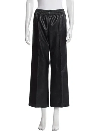 Pre-owned Anine Bing Wide Leg Pants In Blue