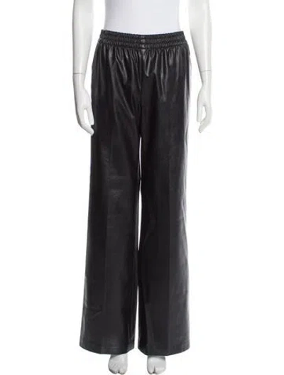 Pre-owned Anine Bing Wide Leg Pants In Gray
