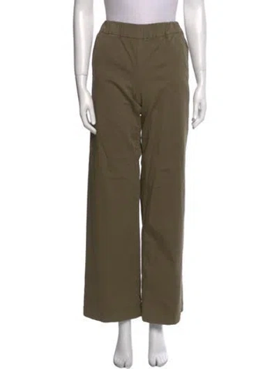 Pre-owned Anine Bing Wide Leg Pants In Green