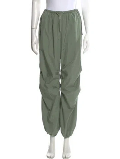 Pre-owned Anine Bing Wide Leg Pants In Green