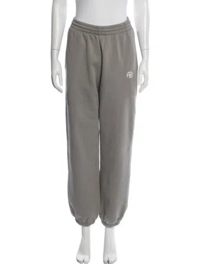 Pre-owned Anine Bing Wide Leg Pants In Grey