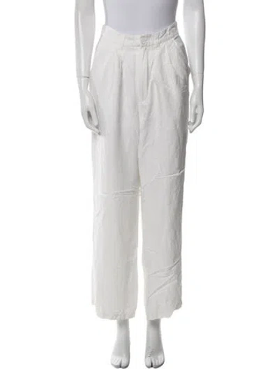 Pre-owned Anine Bing Wide Leg Pants In Neutral