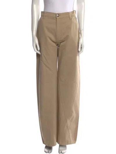 Pre-owned Anine Bing Wide Leg Pants In Neutral