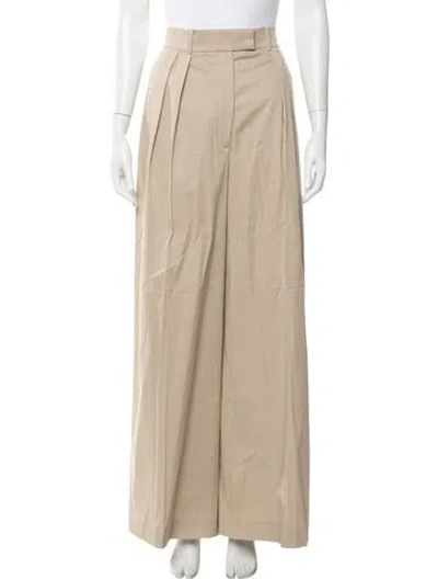 Pre-owned Anine Bing Wide Leg Pants In Neutral