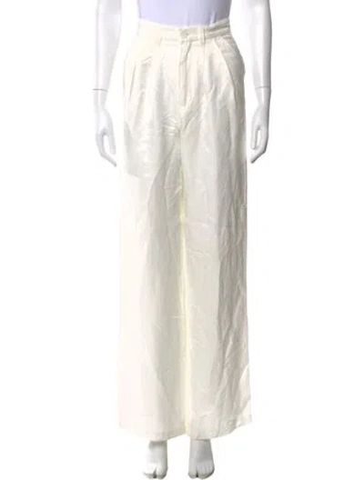 Pre-owned Anine Bing Wide Leg Pants In Neutral