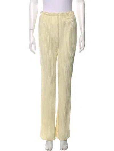 Pre-owned Anine Bing Wide Leg Pants In Neutral