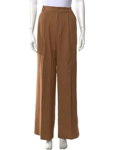 Pre-owned Anine Bing Wide Leg Pants In Neutral