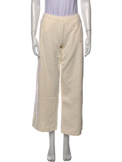 Pre-owned Anine Bing Wide Leg Pants In Neutrals
