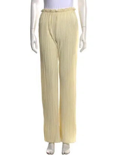 Pre-owned Anine Bing Wide Leg Pants In Neutrals