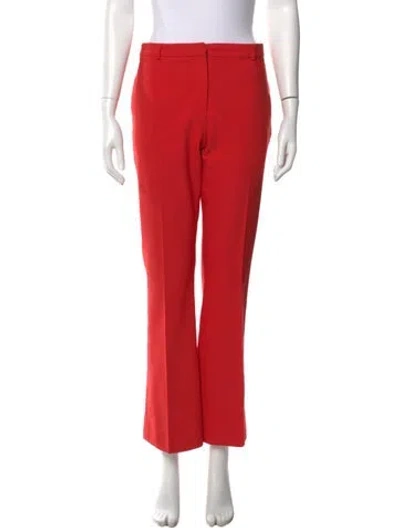 Pre-owned Anine Bing Wide Leg Pants In Red