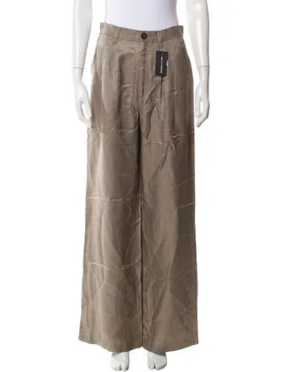 Pre-owned Anine Bing Wide Leg Pants W/ Tags In Green