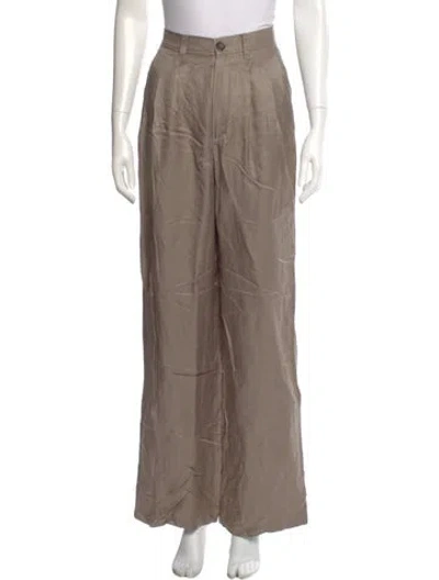 Pre-owned Anine Bing Wide Leg Pants W/ Tags In Green