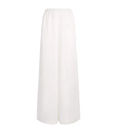 Anine Bing Wide-leg Rosyln Trousers In White