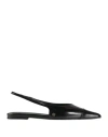 Anine Bing Woman Ballet Flats Black Size 8 Leather In Black