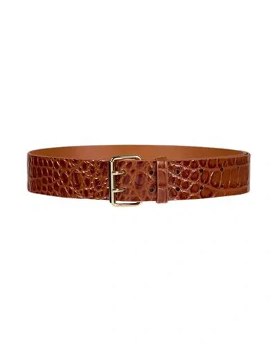 Anine Bing Woman Belt Tan Size Xs/s Leather In Brown