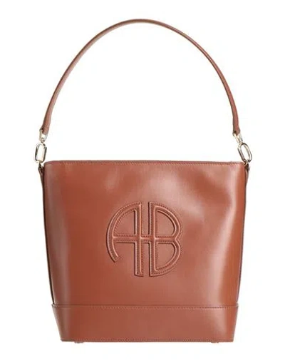 Anine Bing Woman Handbag Tan Size - Leather In Brown