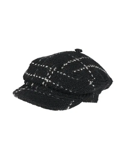 Anine Bing Woman Hat Black Size M/l Virgin Wool, Acrylic, Cotton, Polyester