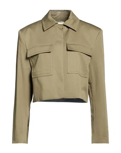 Anine Bing Woman Jacket Military Green Size M Cotton