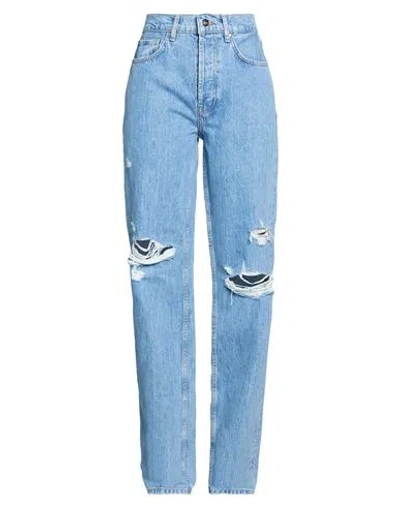 Anine Bing Woman Jeans Blue Size 27 Cotton, Organic Cotton