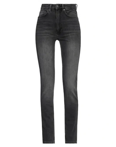 Anine Bing Woman Jeans Charcoal Size 25 Cotton, Elastane In Grey