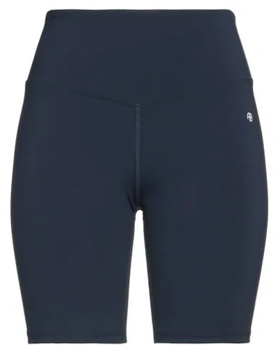 Anine Bing Woman Shorts & Bermuda Shorts Midnight Blue Size L Polyamide, Elastane