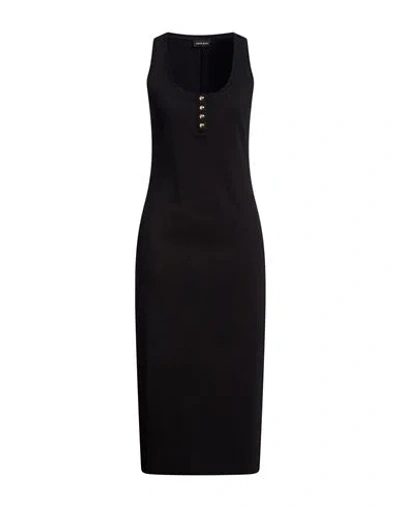 Anine Bing Woman Midi Dress Black Size M Cotton, Elastane