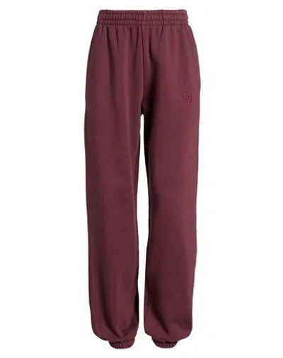 Anine Bing Woman Pants Burgundy Size L Cotton, Polyester In Brown