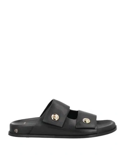 Anine Bing Woman Sandals Black Size 8 Leather