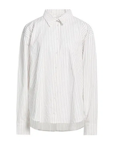 Anine Bing Woman Shirt White Size L Cotton