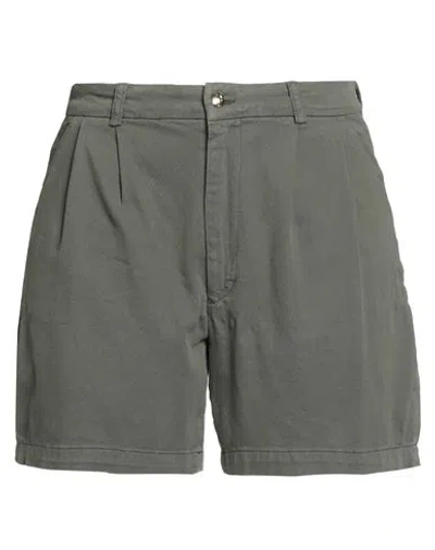 Anine Bing Woman Shorts & Bermuda Shorts Military Green Size 10 Cotton, Elastane