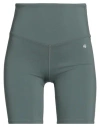 Anine Bing Woman Shorts & Bermuda Shorts Sage Green Size L Polyamide, Elastane