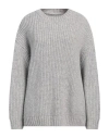 Anine Bing Woman Sweater Light Grey Size L Alpaca Wool, Wool, Polyamide, Polyacrylic