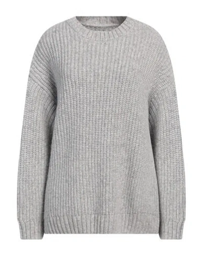 Anine Bing Woman Sweater Light Grey Size L Alpaca Wool, Wool, Polyamide, Polyacrylic