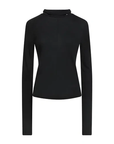 Anine Bing Woman T-shirt Black Size S Modacrylic, Cashmere