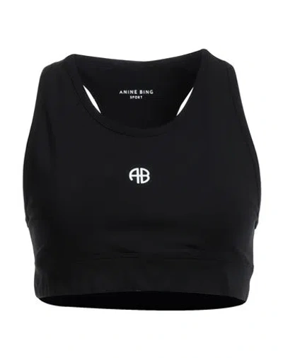 Anine Bing Woman Top Black Size M Polyamide, Elastane