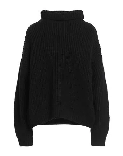 Anine Bing Woman Turtleneck Black Size M Alpaca Wool, Wool, Polyamide, Polyacrylic