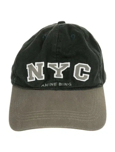 Pre-owned Anine Bing Women's Baseball Cap In Green