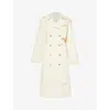 ANINE BING ANINE BING WOMEN'S CREAM LAYTON RELAXED-FIT STRETCH-COTTON TRENCH COAT
